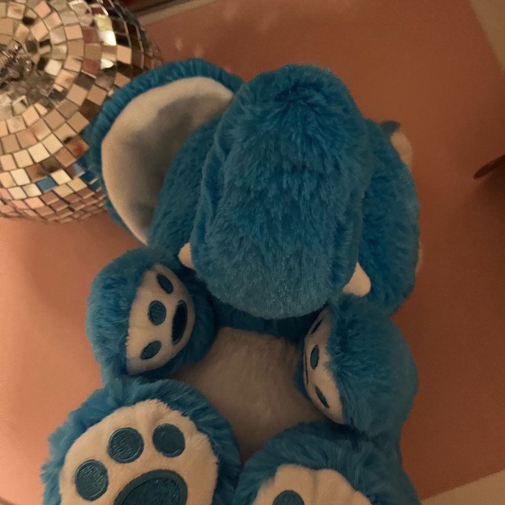 Blue plush elephant